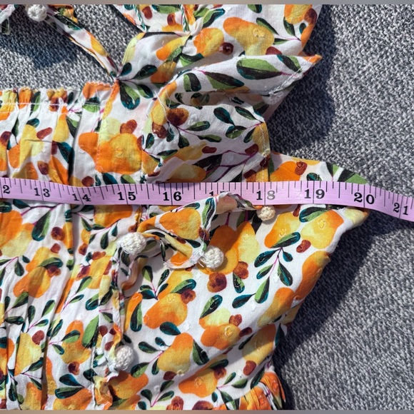 NEW Farm Rio Off White Cashew Crossed Back Dress Mix Print Sz: Large $275 - Picture 10 of 12